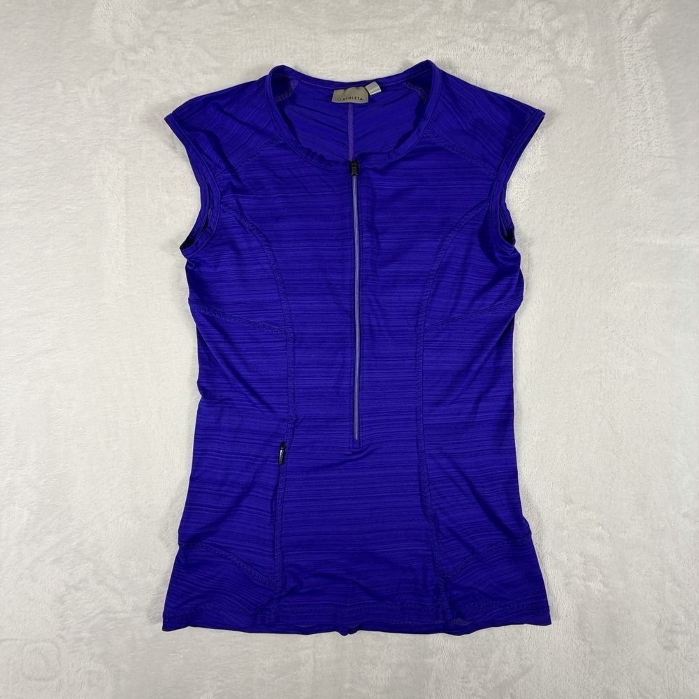 Athleta Top Women's Sz S Bluish Purple Sleeveless Pacifica‎ Stretch